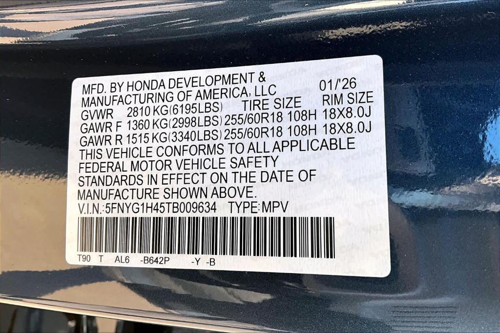 new 2026 Honda Pilot car, priced at $46,465