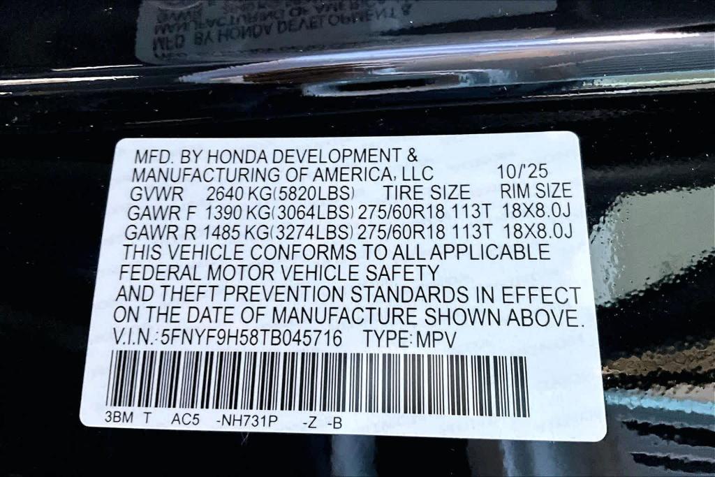 new 2026 Honda Passport car, priced at $53,185