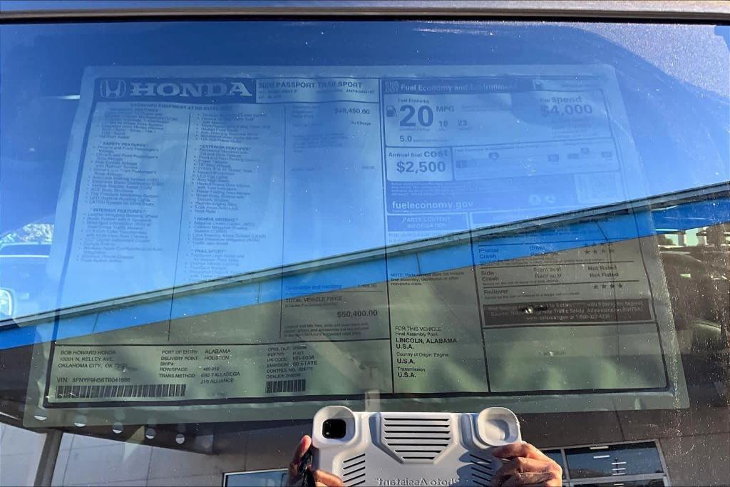 new 2026 Honda Passport car, priced at $51,275