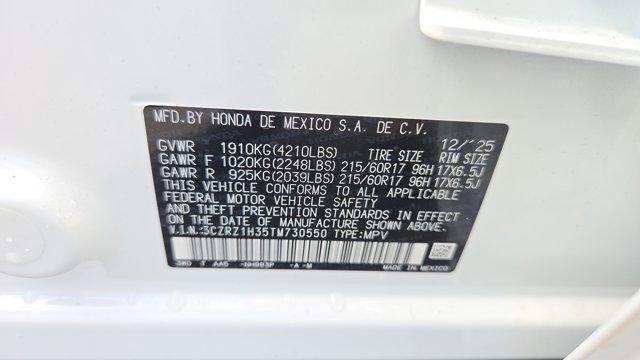 new 2026 Honda HR-V car, priced at $27,979