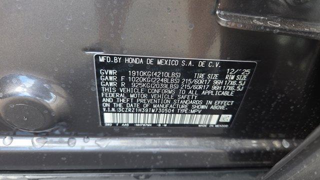 new 2026 Honda HR-V car, priced at $27,546