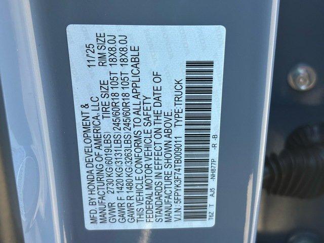 new 2026 Honda Ridgeline car, priced at $49,940