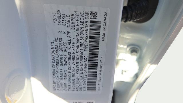 new 2026 Honda Civic car, priced at $27,970