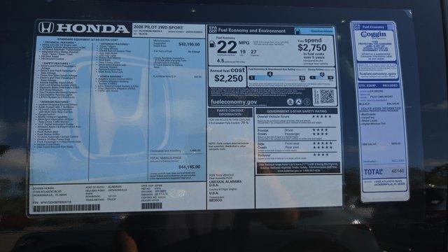 new 2026 Honda Pilot car