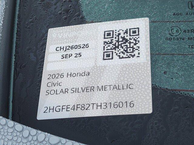 new 2026 Honda Civic Hybrid car, priced at $32,484