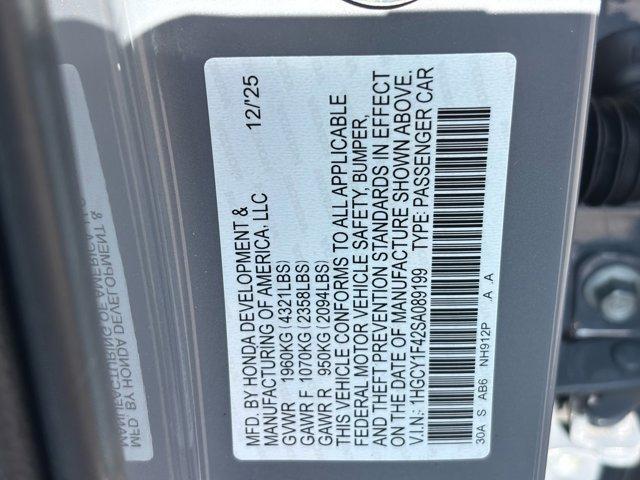 new 2025 Honda Accord car, priced at $31,746