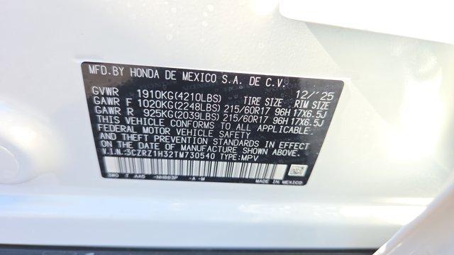 new 2026 Honda HR-V car, priced at $27,979