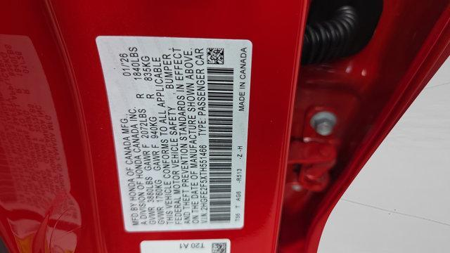 new 2026 Honda Civic car, priced at $27,631