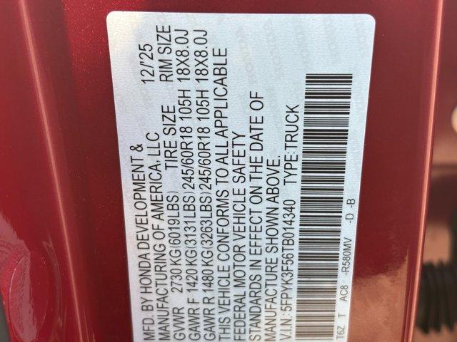 new 2026 Honda Ridgeline car, priced at $46,340