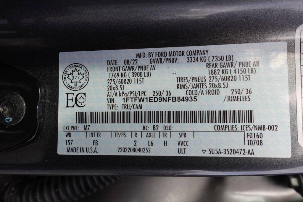 used 2022 Ford F-150 car, priced at $39,995