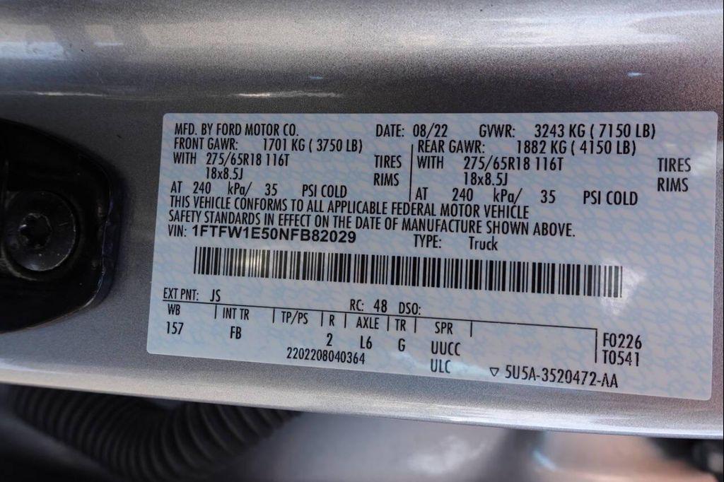 used 2022 Ford F-150 car, priced at $36,995