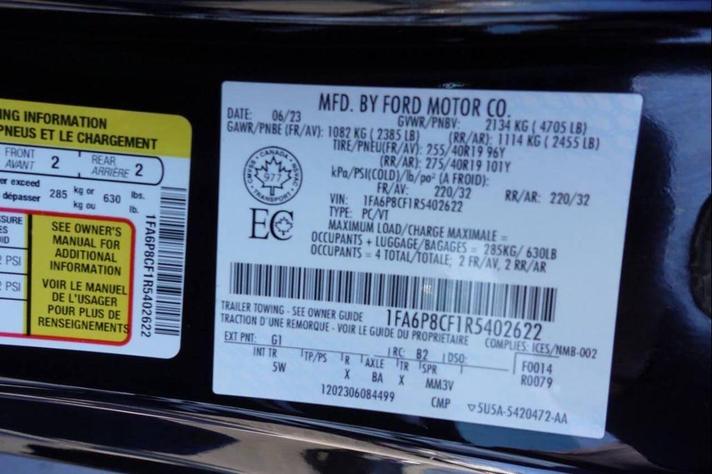 used 2024 Ford Mustang car, priced at $46,995