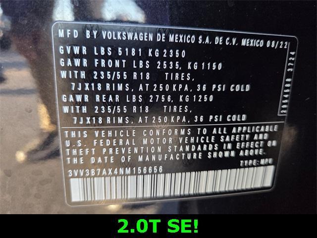 used 2022 Volkswagen Tiguan car, priced at $17,998