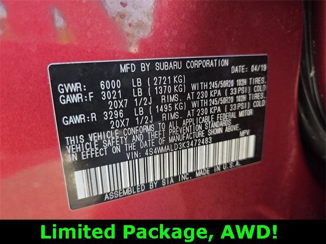 used 2019 Subaru Ascent car, priced at $20,788