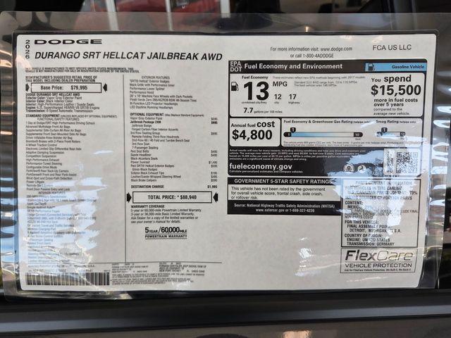 new 2026 Dodge Durango car, priced at $86,444