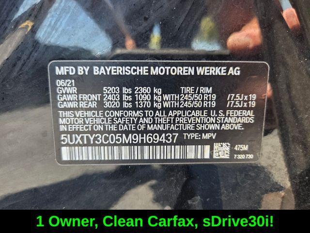 used 2021 BMW X3 car, priced at $16,500