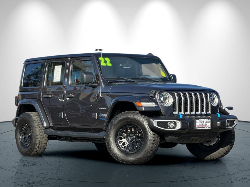used 2022 Jeep Wrangler Unlimited 4xe car, priced at $28,499
