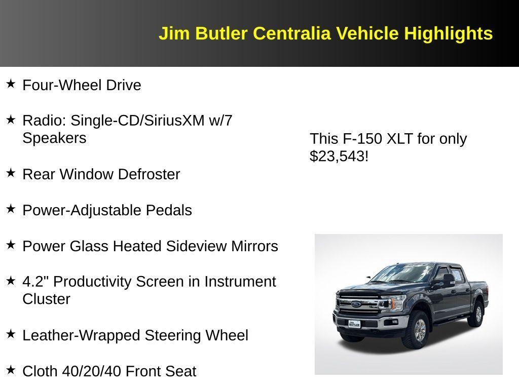used 2018 Ford F-150 car, priced at $23,543