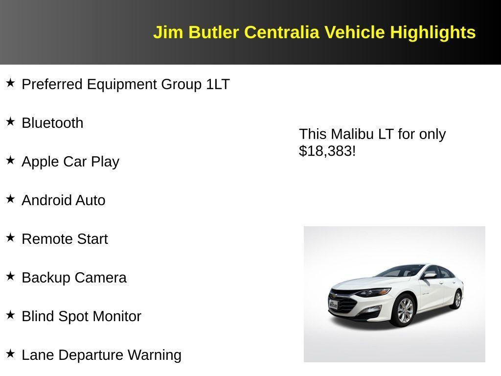 used 2023 Chevrolet Malibu car, priced at $18,383