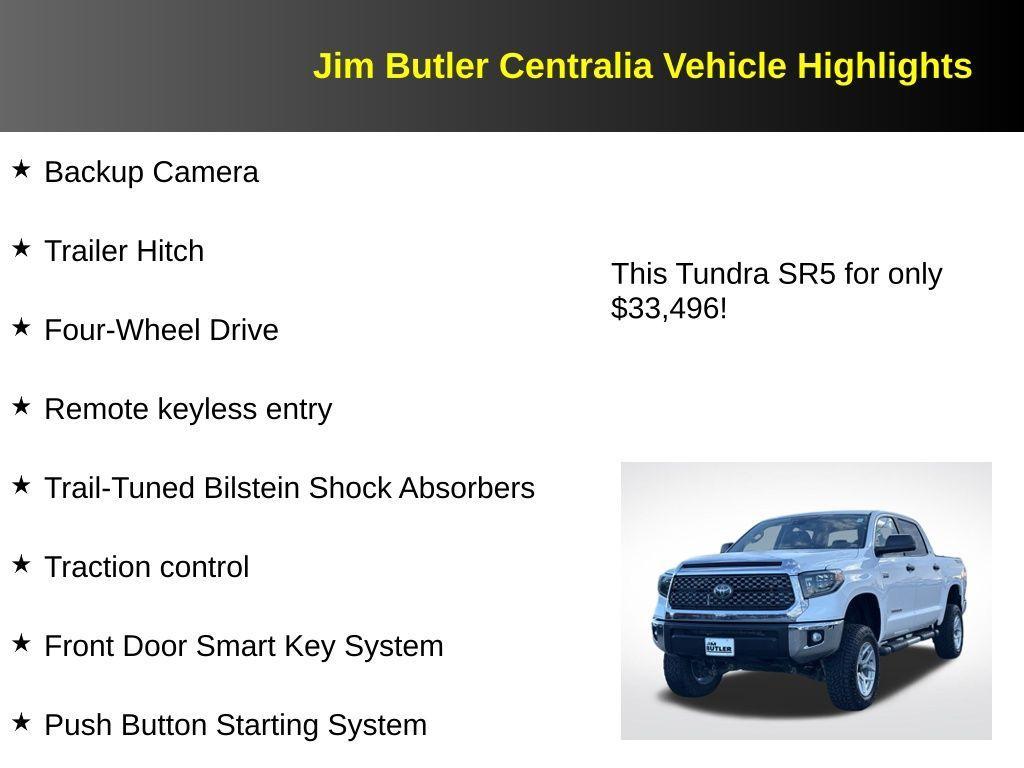 used 2020 Toyota Tundra car, priced at $33,496