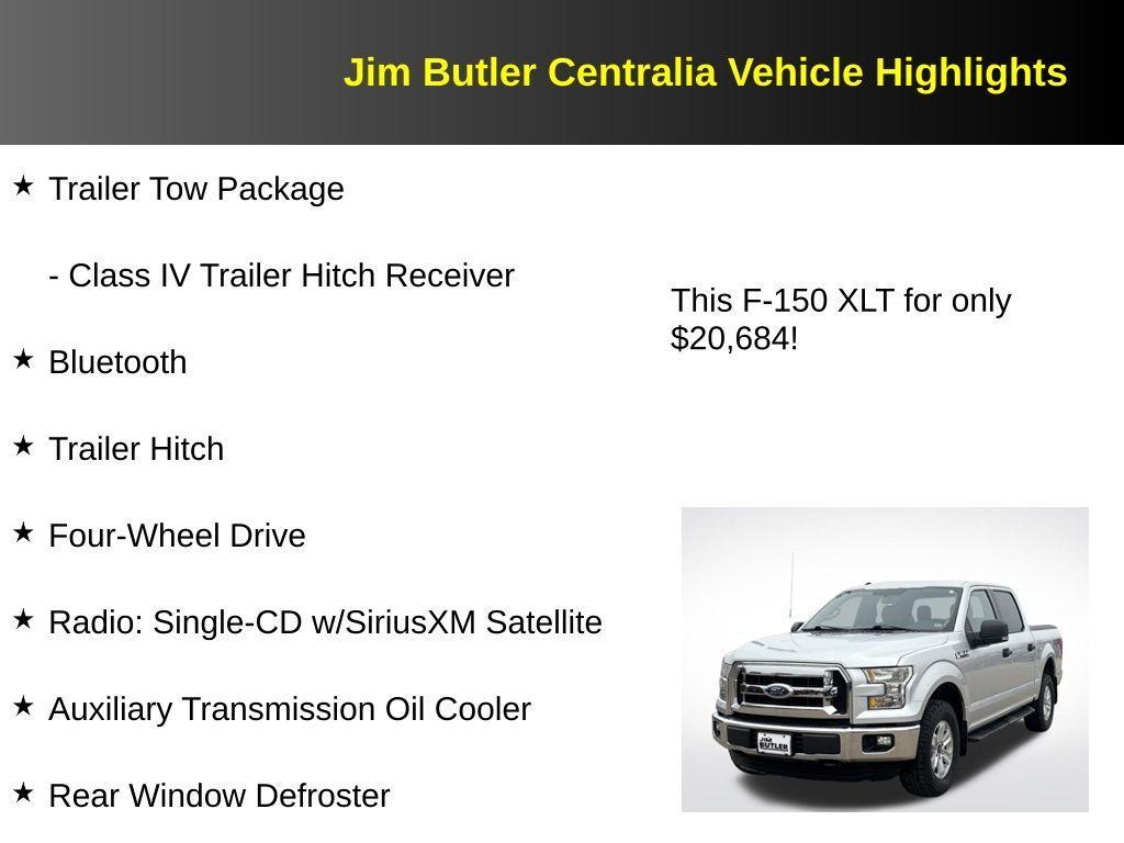 used 2015 Ford F-150 car, priced at $20,684