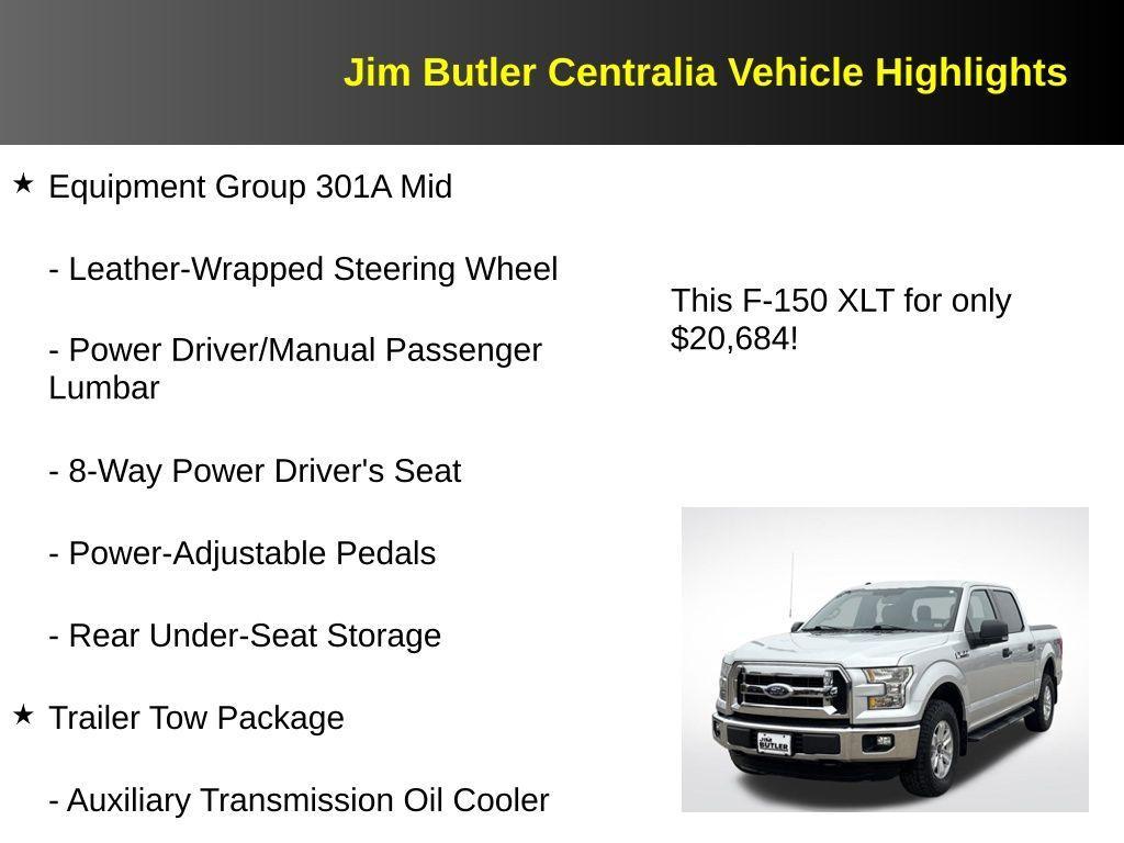 used 2015 Ford F-150 car, priced at $20,684