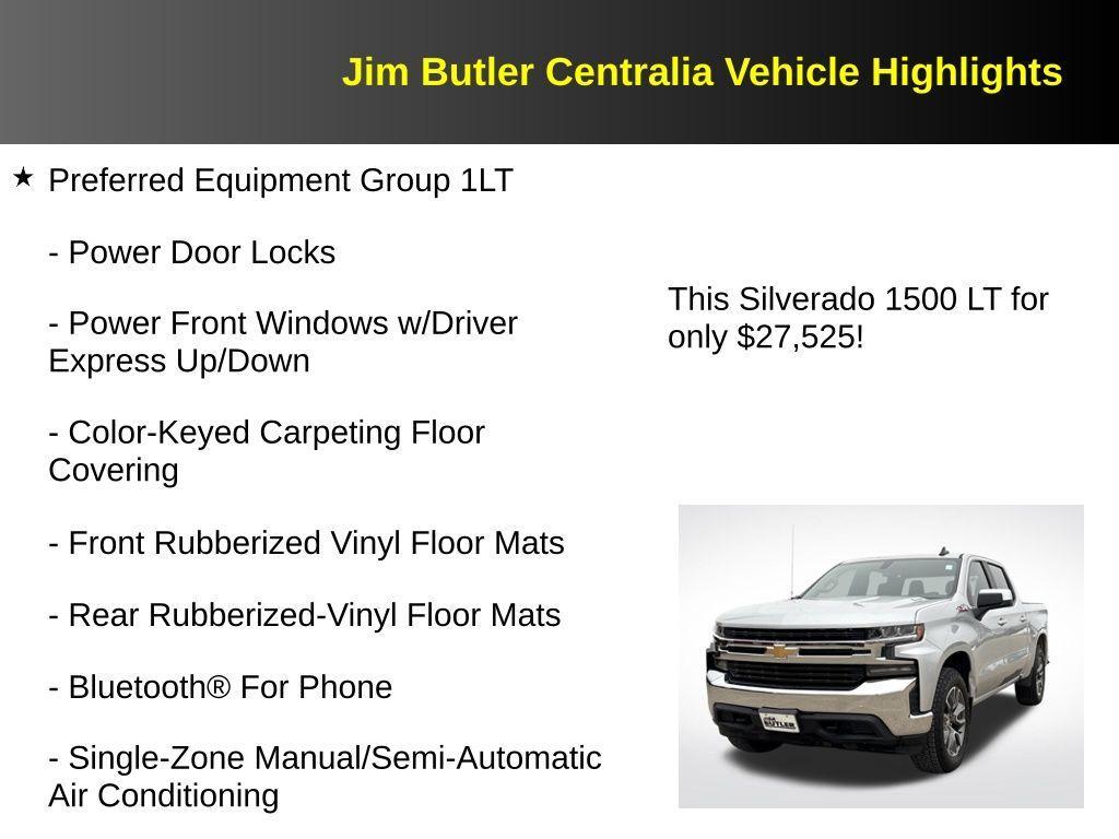 used 2020 Chevrolet Silverado 1500 car, priced at $27,525