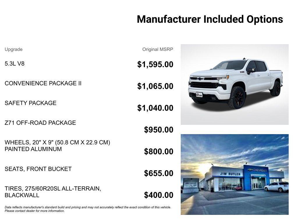 new 2025 Chevrolet Silverado 1500 car, priced at $55,105