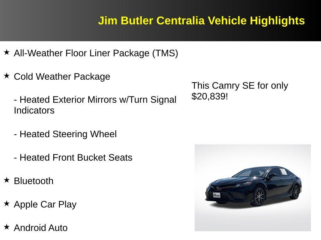 used 2021 Toyota Camry car, priced at $20,839