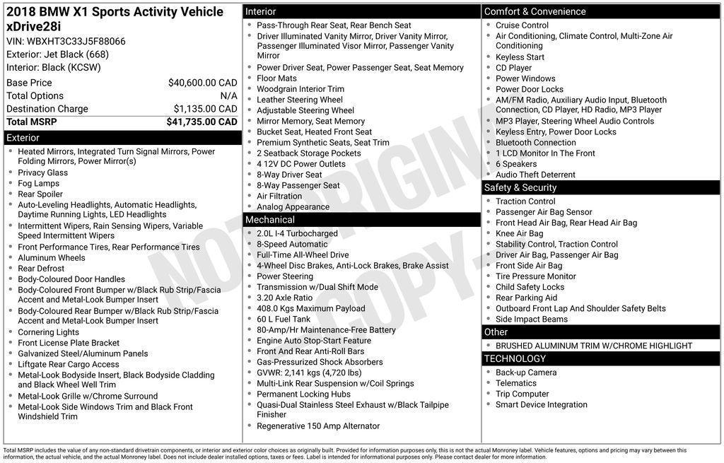 used 2018 BMW X1 car, priced at $8,982