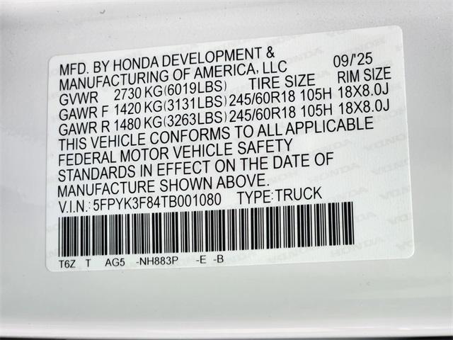 new 2026 Honda Ridgeline car, priced at $47,145