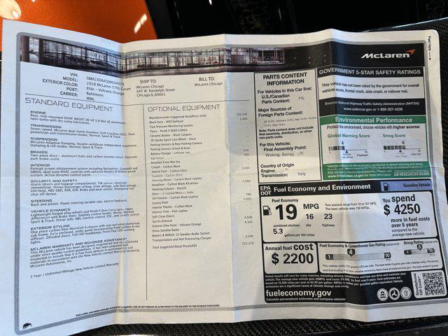 used 2018 McLaren 570S car, priced at $144,900