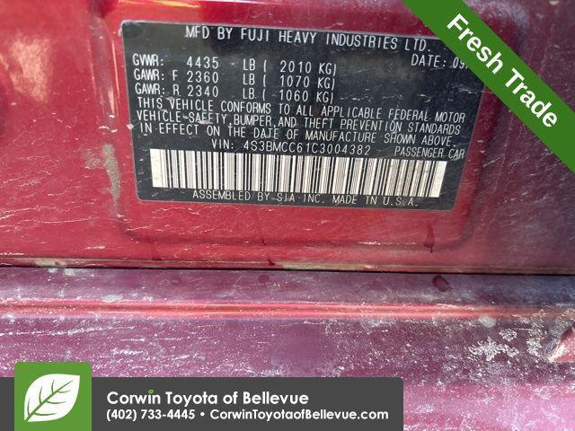 used 2012 Subaru Legacy car, priced at $8,000