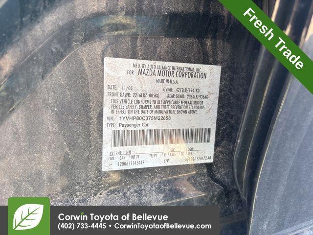 used 2007 Mazda Mazda6 car, priced at $3,500