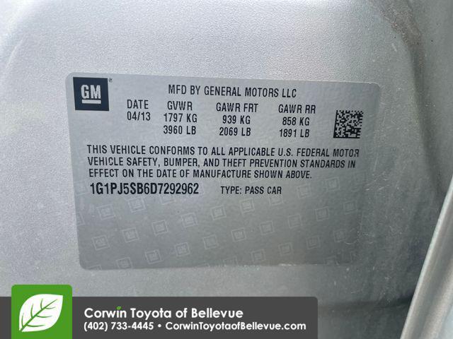 used 2013 Chevrolet Cruze car, priced at $4,700