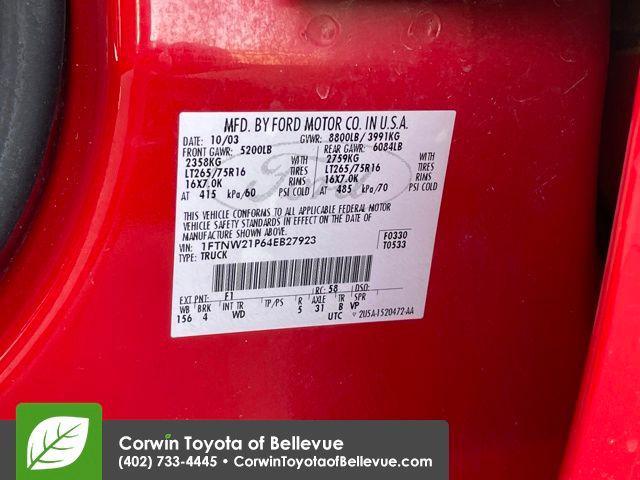 used 2004 Ford F-250 car, priced at $13,000