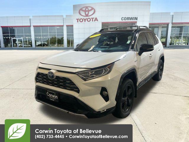used 2021 Toyota RAV4 Hybrid car, priced at $14,000