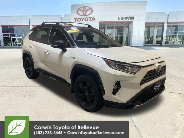 used 2021 Toyota RAV4 Hybrid car, priced at $14,000