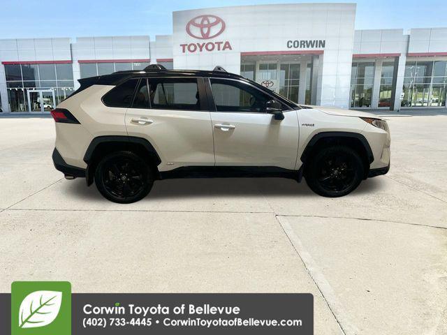 used 2021 Toyota RAV4 Hybrid car, priced at $14,000