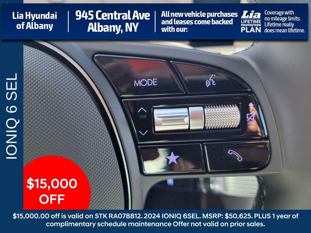 new 2024 Hyundai IONIQ 6 car, priced at $35,625