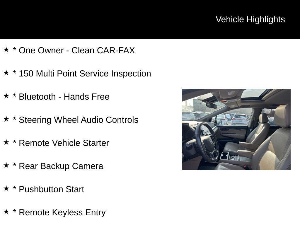 used 2019 Honda Odyssey car, priced at $20,900
