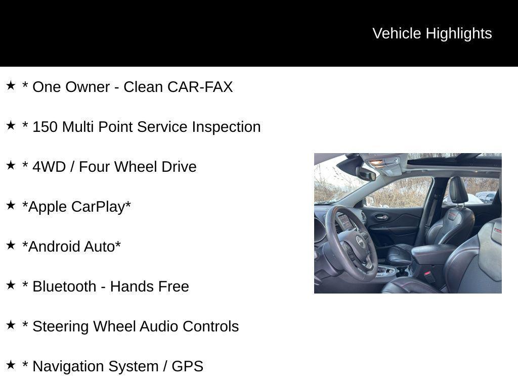 used 2022 Jeep Cherokee car, priced at $19,900