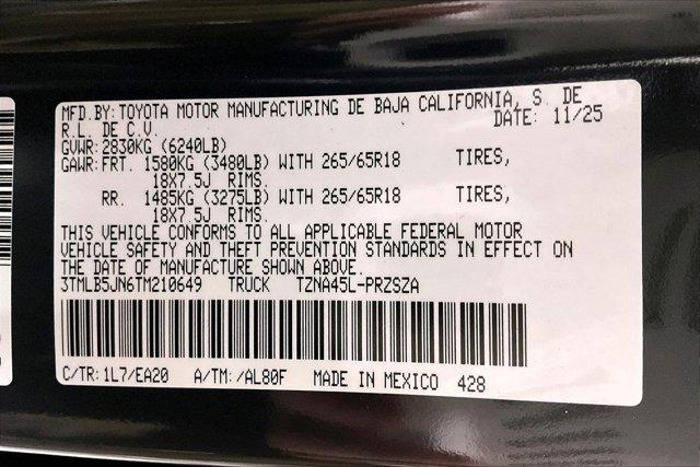 new 2026 Toyota Tacoma car, priced at $56,268