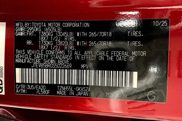 new 2025 Toyota 4Runner car, priced at $61,650