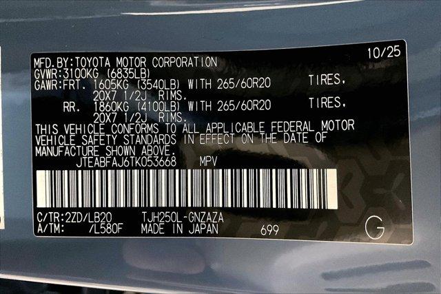 new 2026 Toyota Land Cruiser car, priced at $71,745