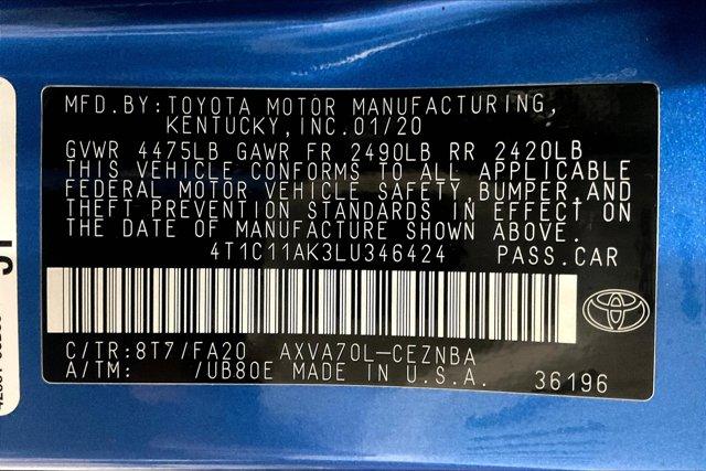 2020 Blue Streak Metallic Toyota Camry