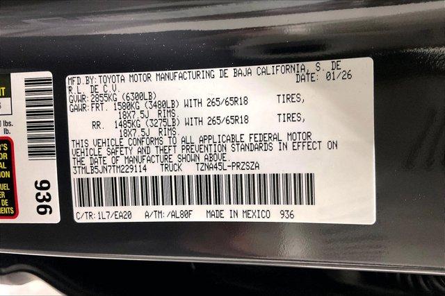 new 2026 Toyota Tacoma car, priced at $55,958