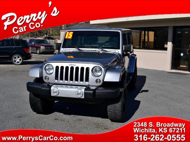 used 2015 Jeep Wrangler Unlimited car, priced at $15,991