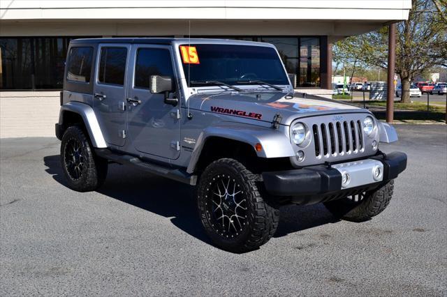 used 2015 Jeep Wrangler Unlimited car, priced at $15,991