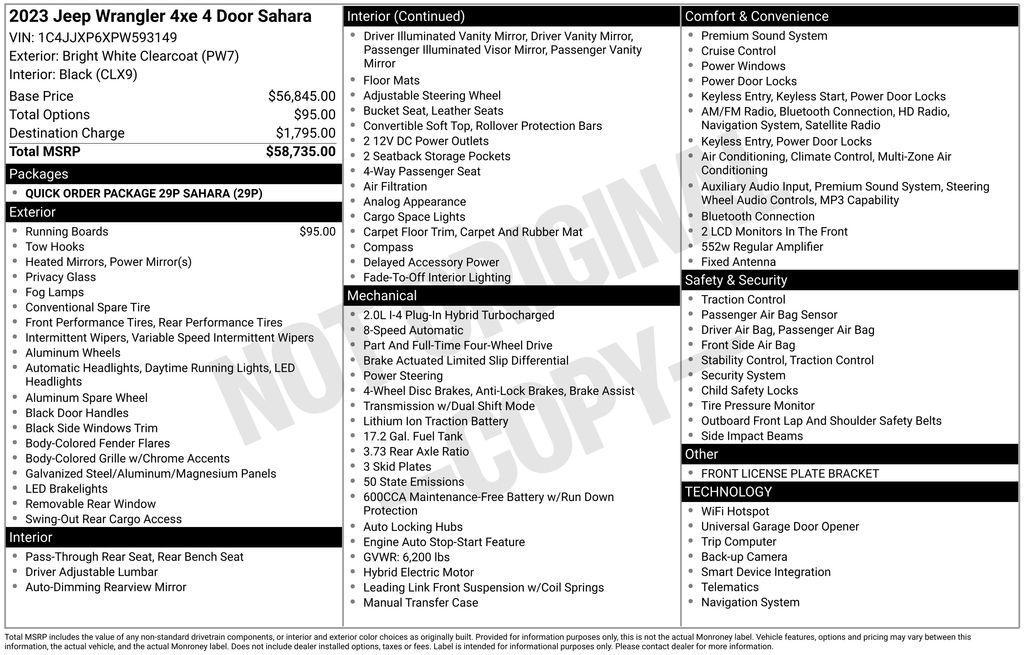 used 2023 Jeep Wrangler 4xe car, priced at $28,609